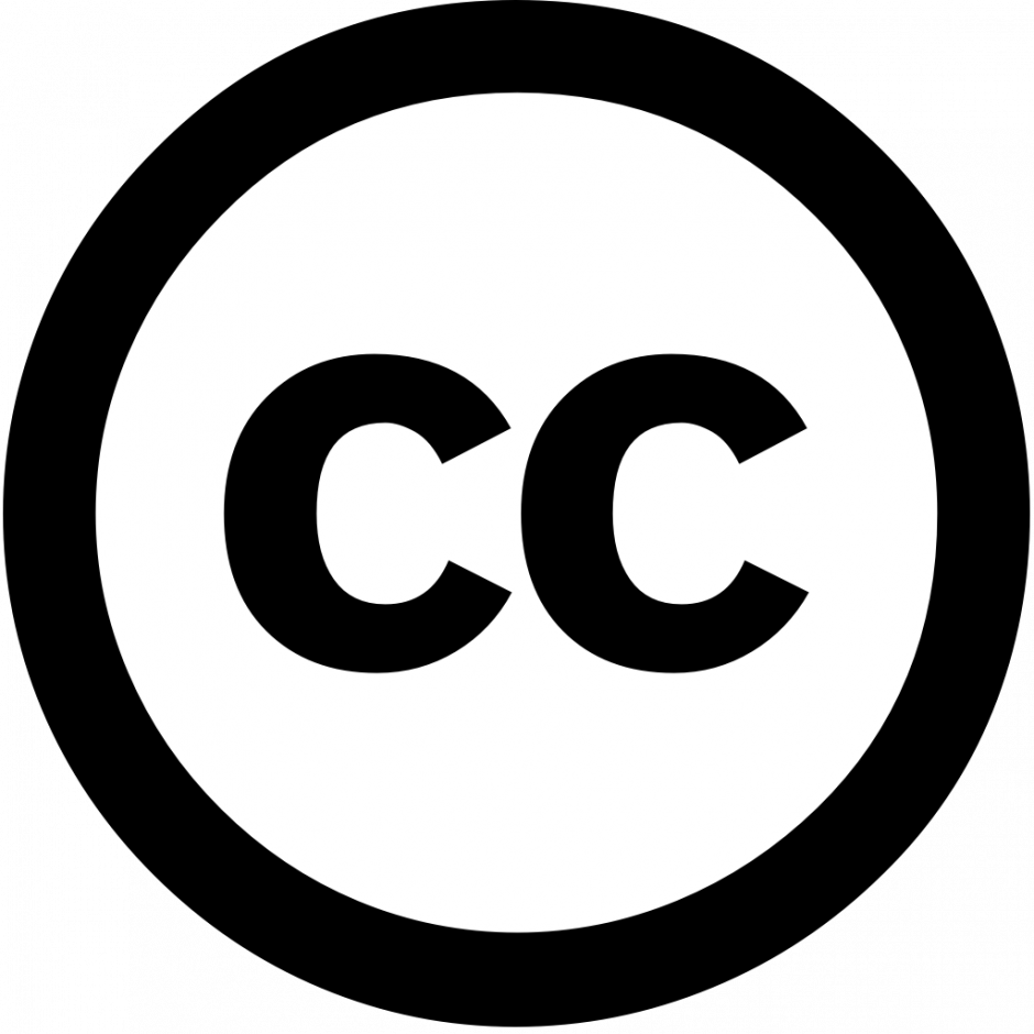 Logo for Creative Commons: a circle with CC inside it